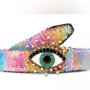 Colorful Sequin Eye Belt
